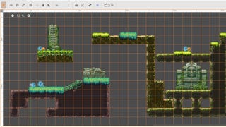 The level editor in Action Game Maker.