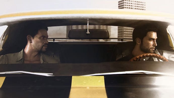 A couple of guys in a car in Driver: San Francisco. Bet one of them is called Tanner.