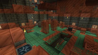 A Ominous Trial Chamber in Minecraft's Tricky Trials update.