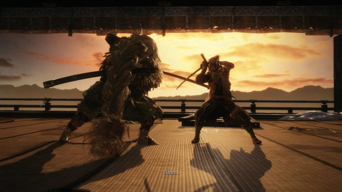 A ninja and his master duke it out in Sekiro.